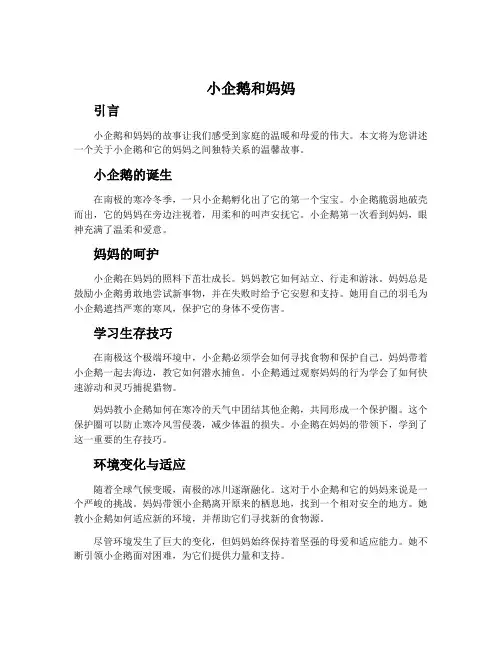 小企鹅和妈妈