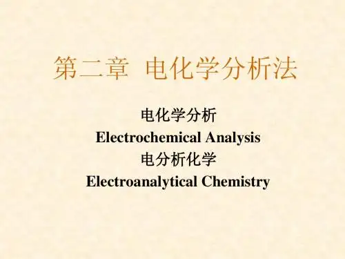 电化学分析