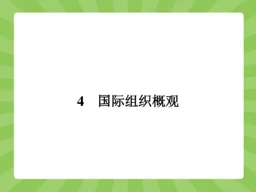 高中政治选修3精品课件专题一1.4 国际组织概观.ppt....ppt9共21页