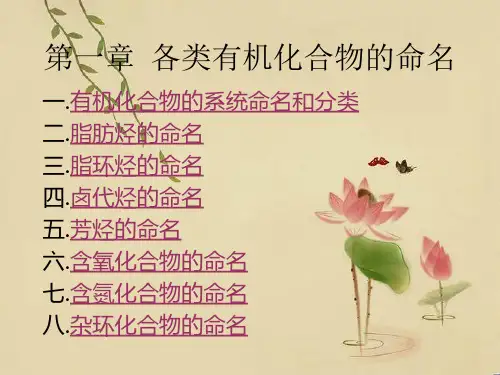 有机化学-命名