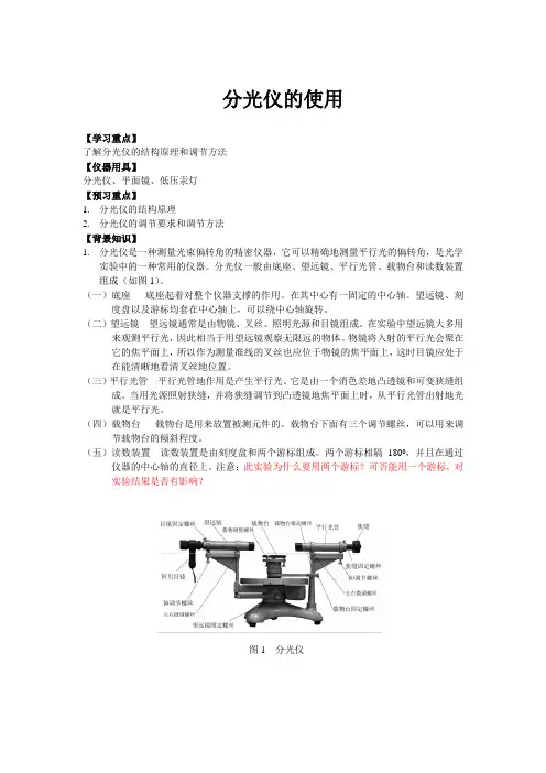 分光仪的使用