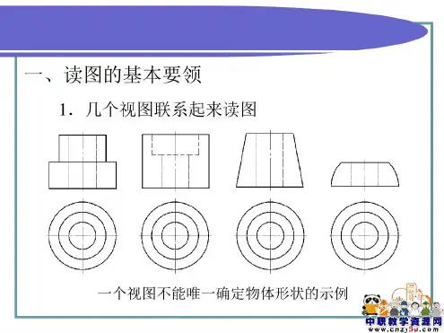 读组合体视图的方法与步骤