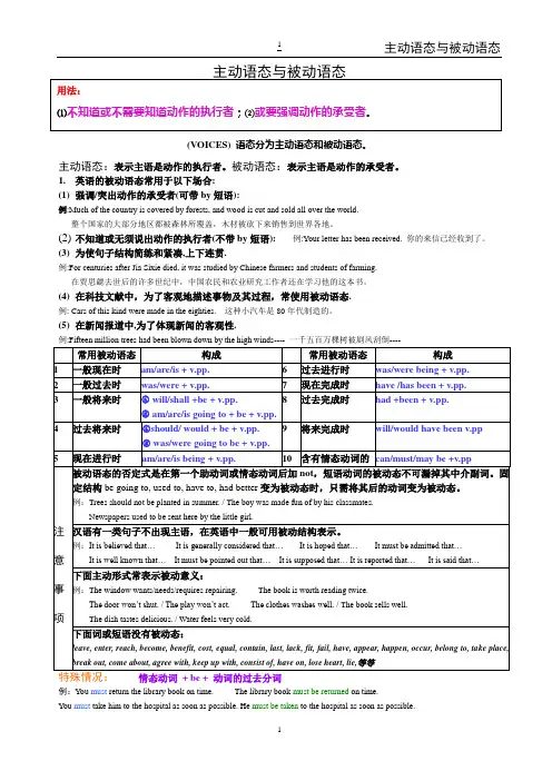2.主动语态与被动语态