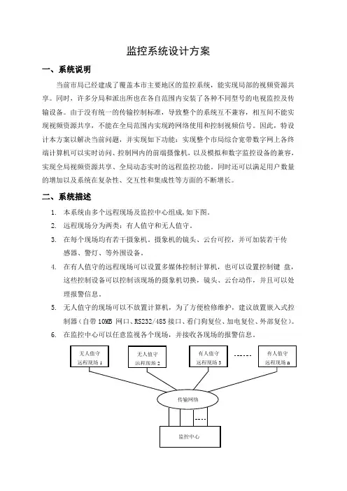 大城市公安监控系统设计方案