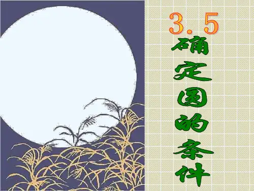 北师大版九年级数学下册第三章3.5确定圆的条件课件(共28张PPT)