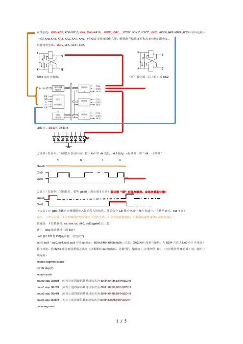 微机接口-8254应用举例
