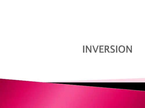 英语语法倒装inversion