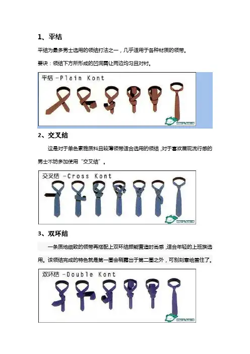 领结的系法十种