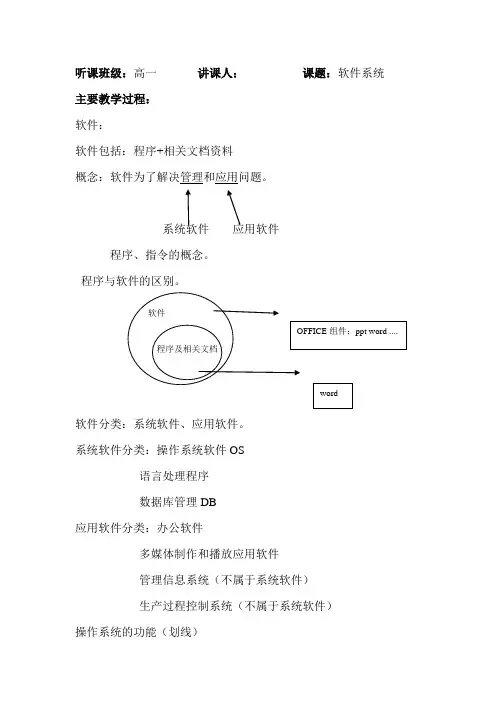 高一信息技术听课记录