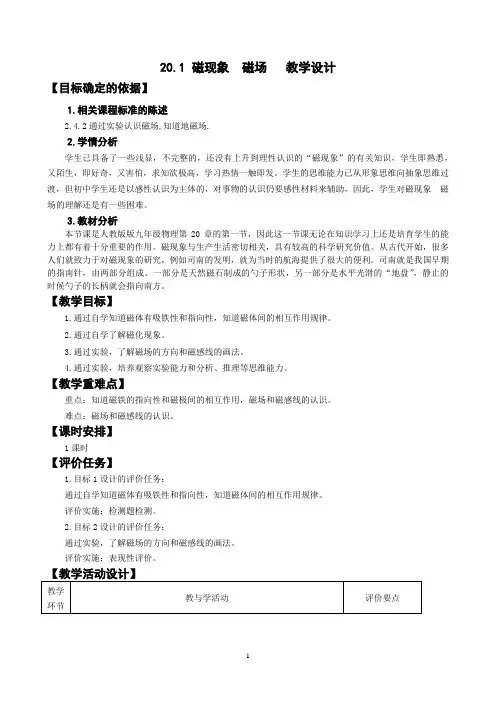 磁现象  磁场