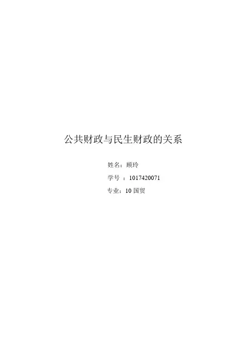 财政学论文
