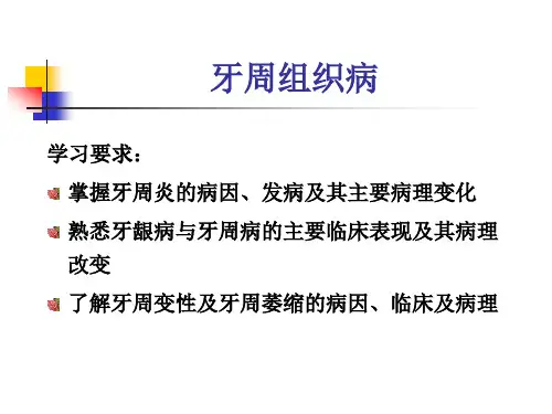 牙周组织病--口腔组织病理学PPT课件
