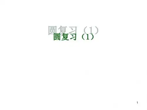 11.圆复习(1)