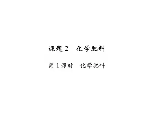 05 课题2 第1课时 化学肥料