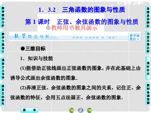 高中数学 1.3.2 三角函数的图象与性质配套课件1 苏教