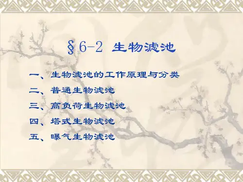 城市污水处理生物滤池