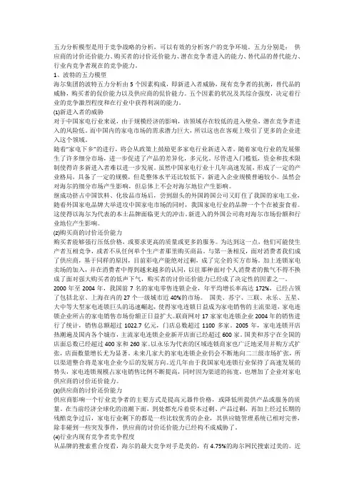 五力模型