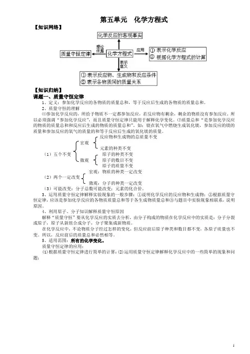 第五单元-化学方程式