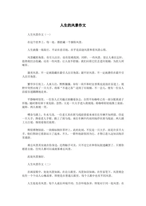 人生的风景作文.doc