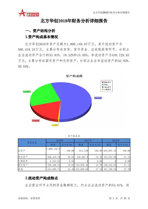 北方华创2018年财务分析详细报告-智泽华