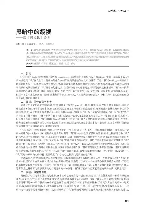 黑暗中的凝视——以《阿拉比》为例