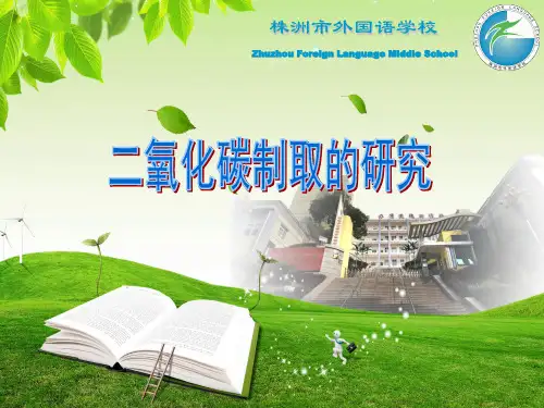 《二氧化碳制取的研究》说课PPT