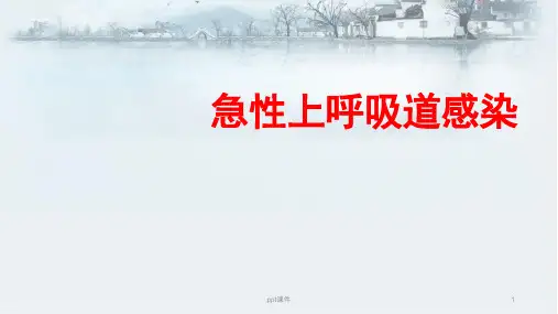 急性上呼吸道感染课件   ppt课件
