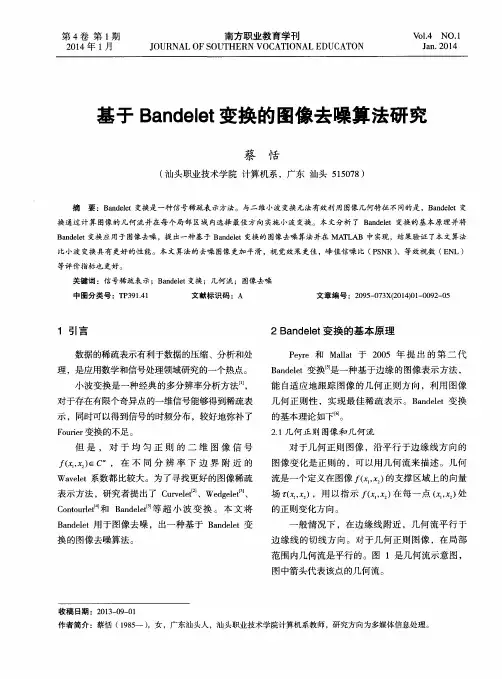 基于Bandelet变换的图像去噪算法研究