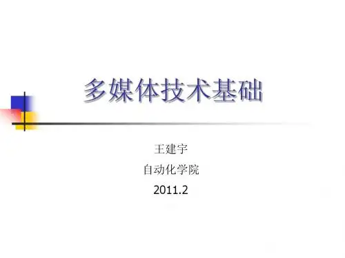 多媒体应用技术 01 Introduction
