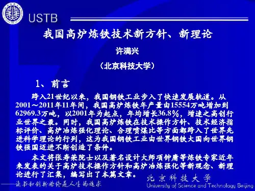 高炉炼铁新技术(1).