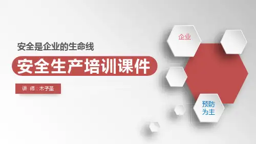 企业安全生产管理培训精品PPT课件