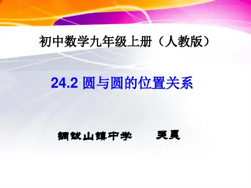 圆和圆的位置关系