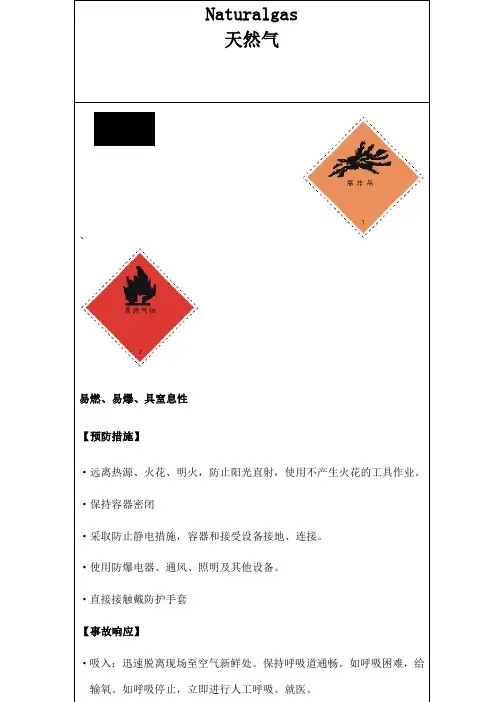 燃气公司天然气安全标签