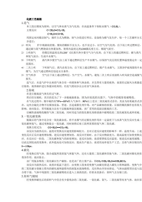制化肥流程