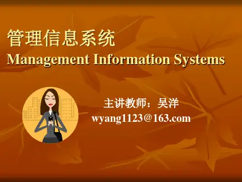 第一章信息系统的基本概念