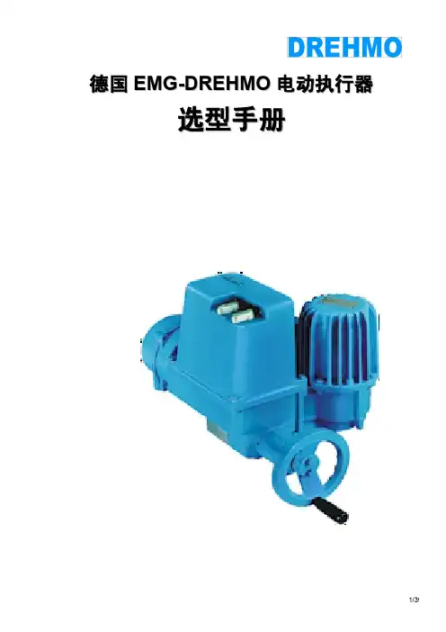 德国EMG电动执行机构选型手册