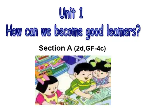 人教新目标九年级全册Unit 1Section A (2d,GF-4c)(共13张PPT)