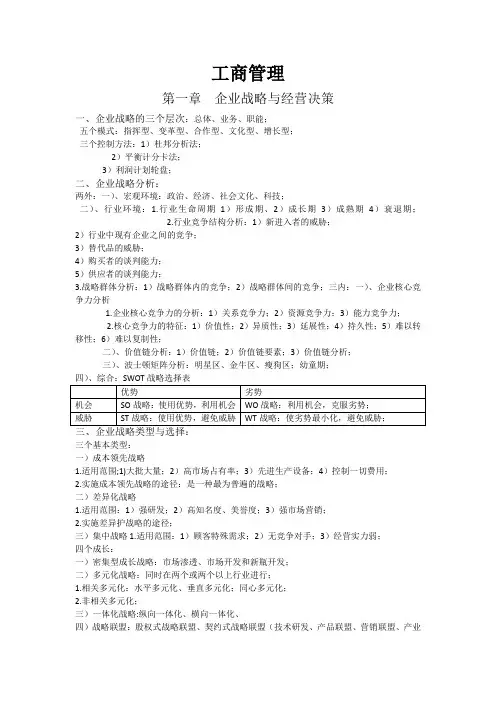 中级经济师(工商管理)