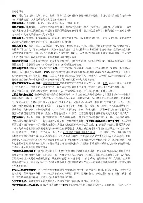 管理22名词6解释