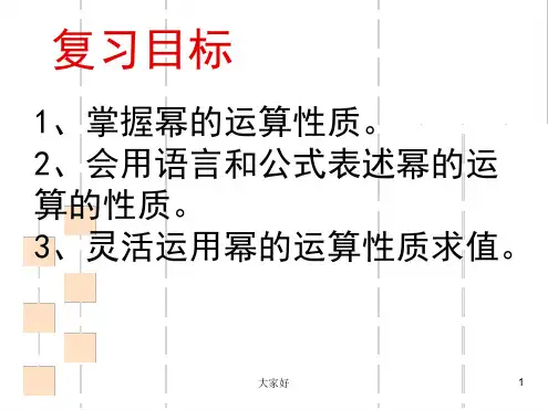 幂的运算复习