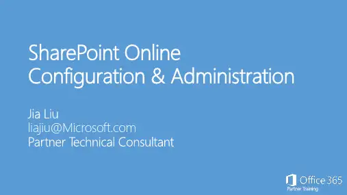 SharePoint Online Configuration Administration