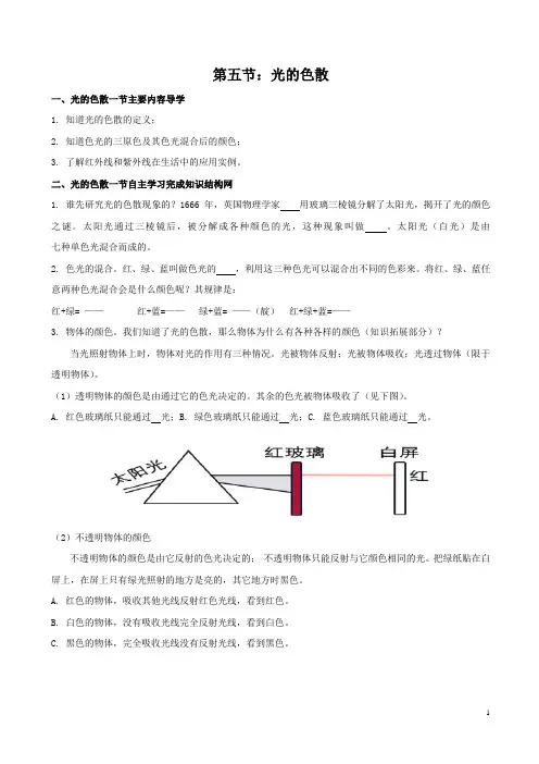 光的色散 2