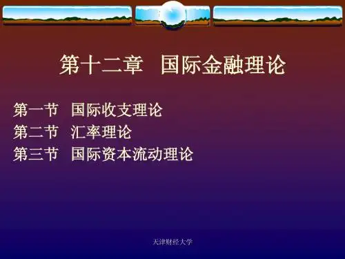 国际金融学第12章