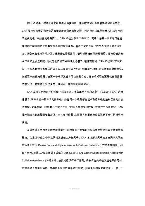 CAN总线仲裁机制