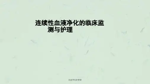 血液净化的管理课件
