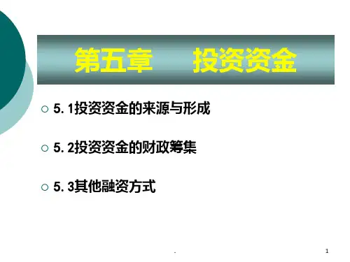 精品课程《投资学》ppt课件chapter 5 投资资金