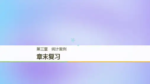 2018-2019版高中数学第三章统计案例章末复习课件新人教A版选修2-3