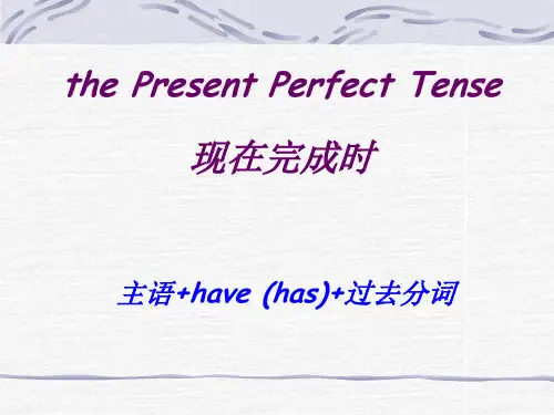 现在完成时语法讲解