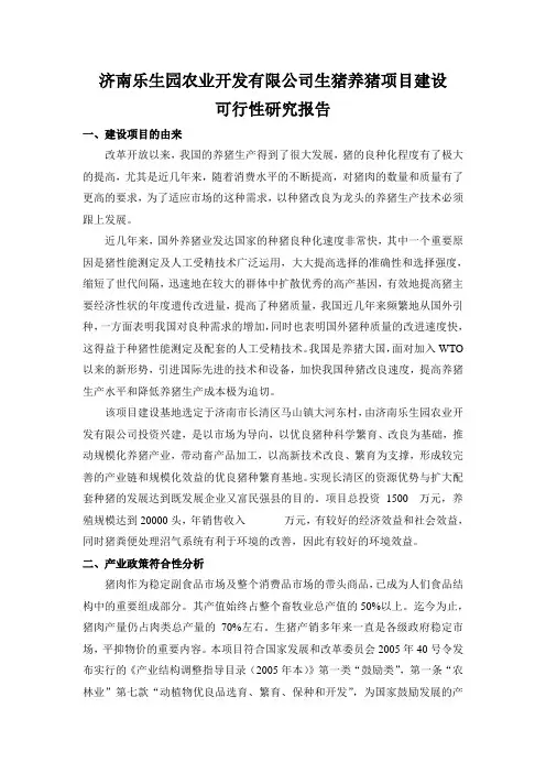 建设项目可行性研究报告