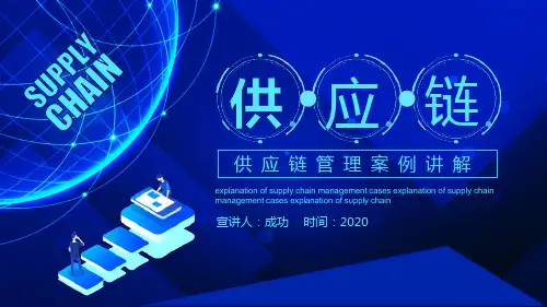 公司企业供应链管理案例讲解